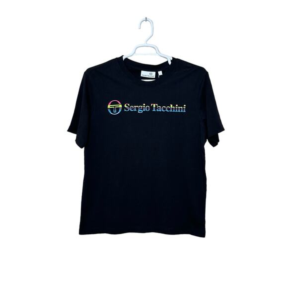Sergio Tacchini black short sleeves T shirt size Large - Picture 8 of 10